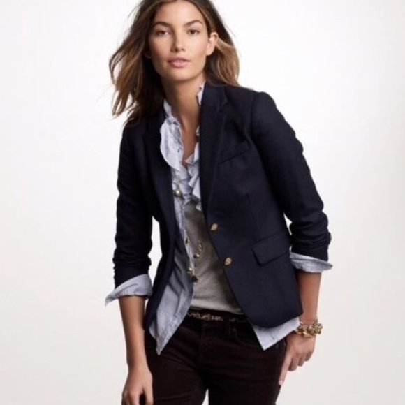 J. Crew Jackets & Blazers - J Crew Rhodes Italian  Wool Blazer Women's Size 4